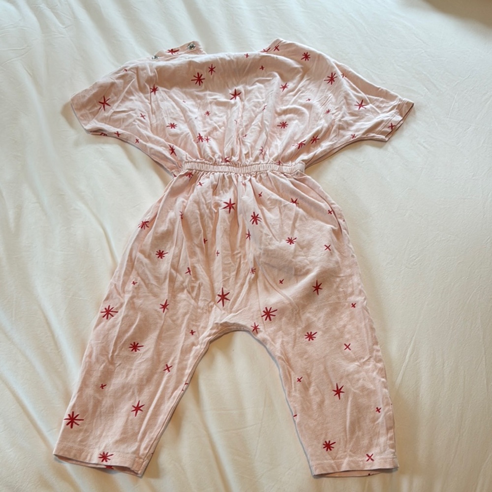 Pink Star Patterned Jumpsuit - Picture 4 of 4